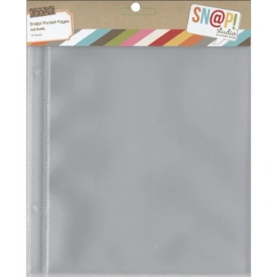 Image of Simple Stories Snap Pocket Pages for Binders, Multi Colour, 0.38 x 19.05 23.87 cm