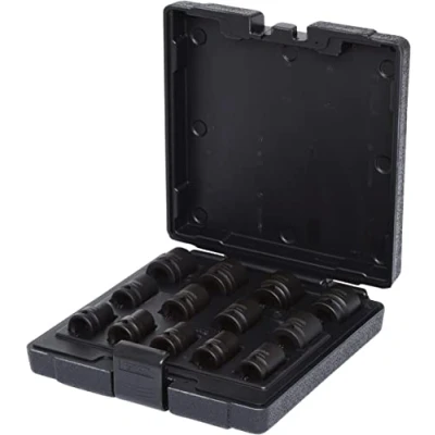 Image of KS Tools 515.0900 12 Point impact socket set, 13 pcs, 1/2&quot;