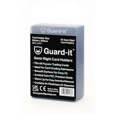 Image of Guard it 50 Semi Rigid Card Sleeves for Sports &amp; Trading Grading Submissions Recommended PSA, BGS, ACE, SGC CGC