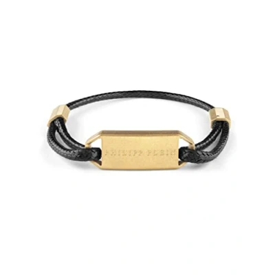 Image of Philipp Plein Men&#039;s Textile Bracelet Stainless Steel Tag