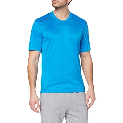 Image of Uhlsport Men Essential Polyester Training T Shirt Men&#039;s Cyan, XS