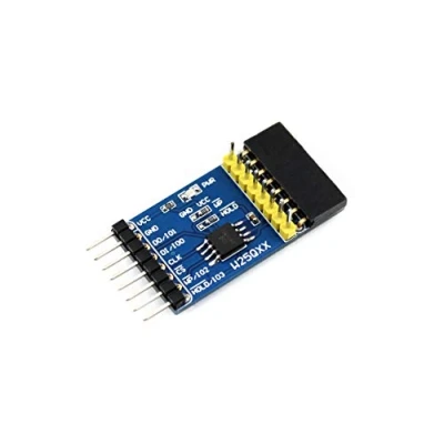 Image of Waveshare W25QXX DataFlash Board serial Module with NOR Flash memory W25Q128FV Onboard support Standard/Dual/Quad SPI/QPI Interface