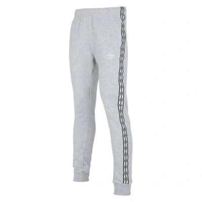 Image of UMBRO FW Taped Men&#039;s Tracksuit Bottoms, Grey/White, L (52 54 EU), grey white, Large