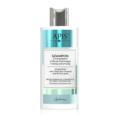Image of Apis Optima Szampon z Minerałami Morza Martwego i Trawą Cytrynową dla Włosów Normalnych Tendencją do Przetłuszczania się 300ml