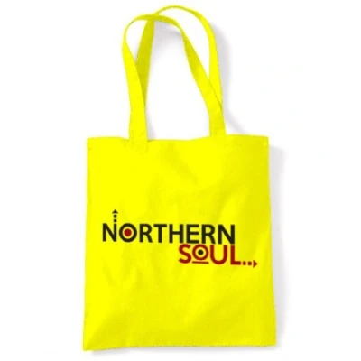 Image of Tribal T Shirts Northern Soul Logo Tote / Shoulder Bag (Yellow)