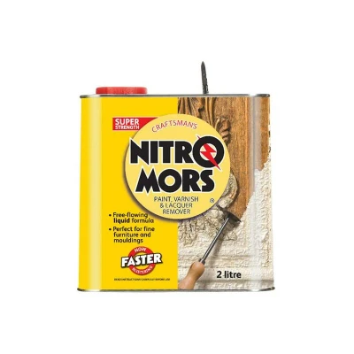 Image of Nitromors Craftsman Paint Stripper, Varnish &amp; Lacquer Remover, Perfect for Fine Carvings Mouldings, 2 L