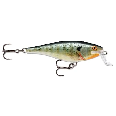 Image of Rapala Super Shad Rap Lure with Two No. 3/0 Hooks, 1.5 2.7 m Swimming Depth, 14 cm Size, Blue Gill