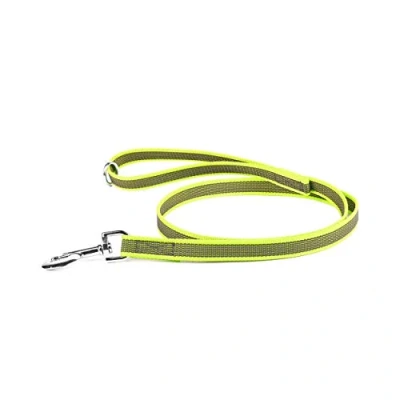 Image of Color &amp; Gray Super Grip Leash with Handle, and O Ring, 20 mm x 1,2 m, Neon