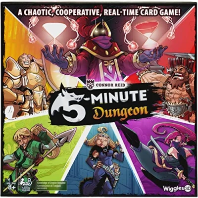Image of Wiggles 3D 5 Minute Dungeon A Chaotic, Co Operative, Real time Card Game Fast Paced Board for Families, Ages 8 &amp; up 2 Players