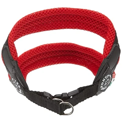 Image of Tre Ponti Fibbia Small Dog Mesh Harness, 2 cm, Red