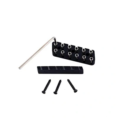 Image of Alnicov Headless Guitar 6 String Locking Nut Stop Nuts Guitars Tuning Accessories Set
