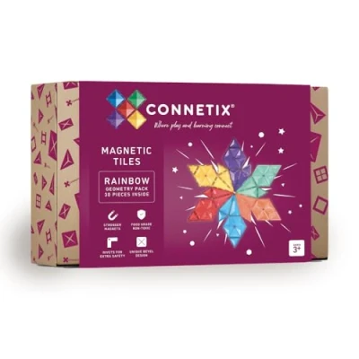 Image of CONNETIX Rainbow Geometry Pack, 30 Pieces