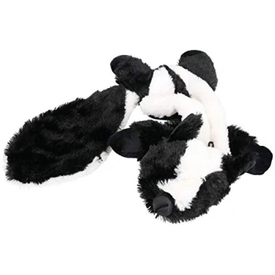 Image of AB Tools Happy Pets Plush Super Soft Unstuffed Skunk Dog Toy With Squeak 8x10x58cm