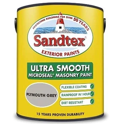Image of Sandtex Smooth Masonry 5L Plymouth Grey