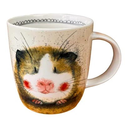 Image of Alex Clark Gilbert Guinea Pig Mug Original Artwork Cup for Animal Lovers Gift Ideas Perfect Coffee &amp; Tea Vegan Friendly Designed in The UK...
