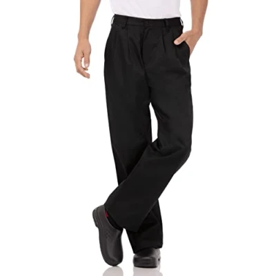 Image of Chef Works Men&#039;s Basic Pants, Black, 32