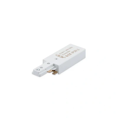 Image of Mainline Mains IP20 84mm Track End Power Feed White JCC