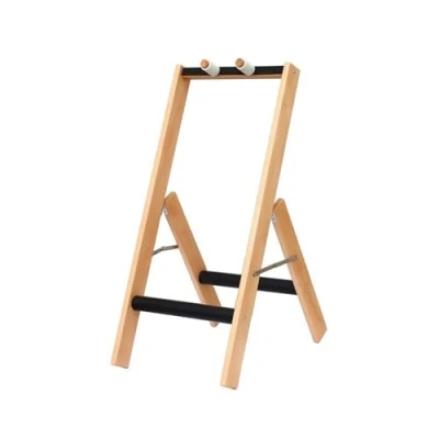 Image of AHLOKI Wooden Guitar Stand, Solid Rack, Multi Display Fits Guitars Of All Shapes Acoustic, Electric Or Bass (2)