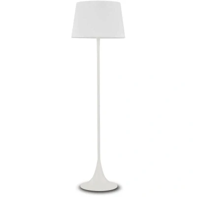 Image of London 1 Light Floor Lamp White, E27
