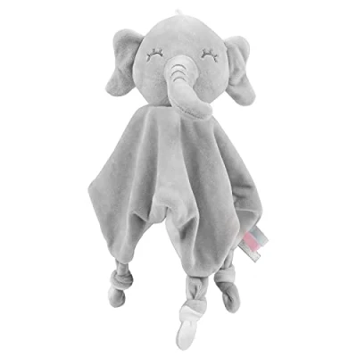 Image of Vicloon Baby Comforters Elephant Blanket, Girl Boy Comforter New Born Infant Toddler Cuddle Snuggle Toy Blankets for Nursery Strollers, Cots, Cribs, Car Seats