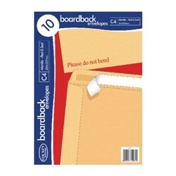 Image of County Stationery C4 10 Manilla Board Envelopes (10 Pack)
