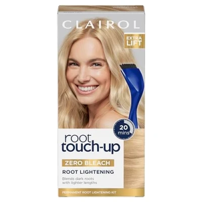 Image of Clairol Root Touch Up Extra Lift For Blonde, Highlighted Hair or Balayage Permanent Lightening Kit Zero Bleach 1 Application
