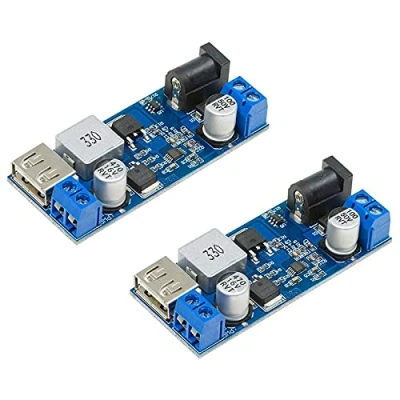 Image of Herklotzn DC 6V 9V 12V 24V 5V 5A Modular Converter, 9 36V USB Step down Transformer Dual Output Voltage Regulator