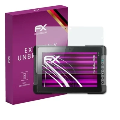 Image of atFoliX plastic Glass Protective Film compatible with Getac T800 Protector, 9H Hybrid FX Screen Protector of