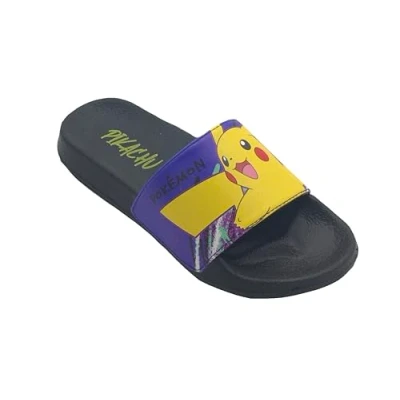 Image of Pokemon, Boys or Girls Sliders, Flip Flops, Pool Sandals, Black Size 12