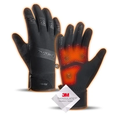 Image of KynciLOR Mens Winter Gloves Thermal Waterproof Slip Proof Outerdoor Glove for Women with Touchscreen Running Cycling Motorcycle