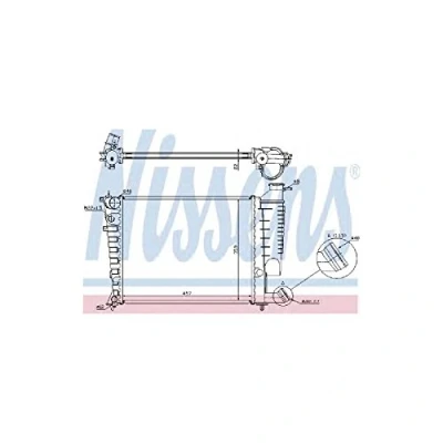 Image of R10785 Engine radiator NISSENS 61335A PEUGEOT: 306 Hatchback, Convertible, Estate, CITROËN: Xsara Estate