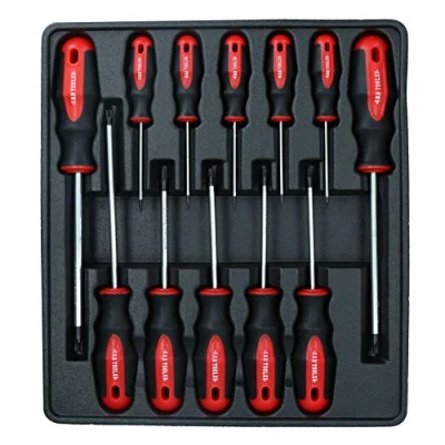 Image of AB Tools TORX/Star Screwdriver Set 12pc T6 T45 with Cushioned Grip