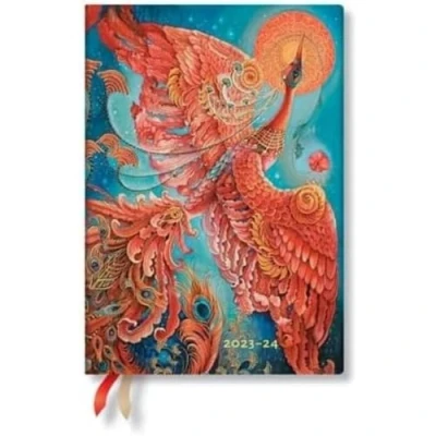 Image of Paperblanks 18 Month Softcover Flexi Diaries 2023 2024 Firebird Horizontal Midi (125 x 175 mm)