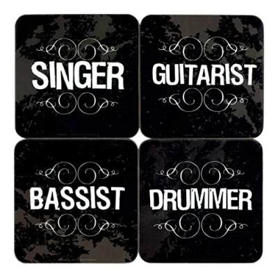 Image of The Band 4 Coaster Set, Multi Colour