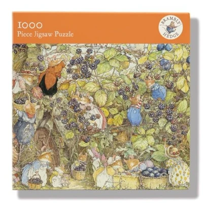 Image of 1000 Piece Jigsaw Puzzle &#039;The Harvest&#039; Artistic Design from the Brambly Hedge Series Full Image Poster Included
