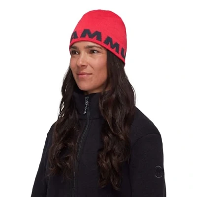 Image of Mammut Logo Beanie Azalea Night one Size