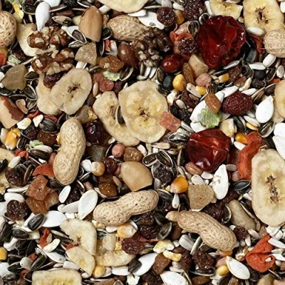 Image of Johnston &amp; Jeff 1kg Premium Fruity Parrot bird seed food sold by Trusty Pet Supplies