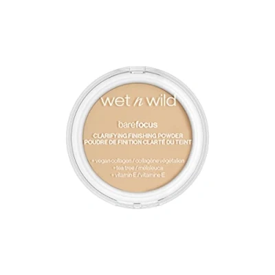 Image of Wet n wild, Bare Focus, Makeup Clarifying and Finishing Powder, Translucent Matte for a Flawless Base, Long Lasting, with Hyaluronic Acid Vitamin E, Light/Medium Skin Tones