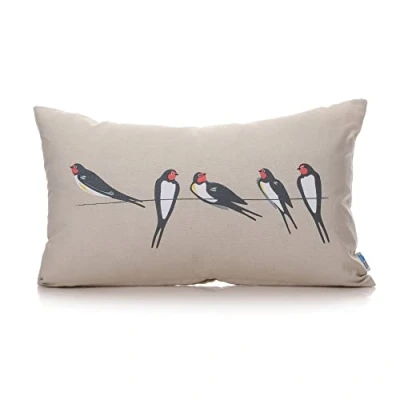 Image of Cushion 30x50cm RSPB (Swallows)
