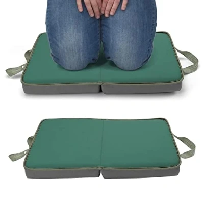 Image of Durable Memory Foam Kneeling Pad with Carry Handle Thick &amp; Foldable Pillow Cushion Mat and Weather Resistant DIY Maintenance Housework