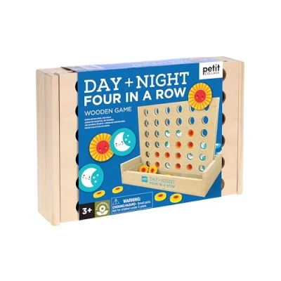 Image of Day and Night Four in a Row Wooden Game