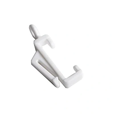 Image of Merriway BH04013 (10 Pcs) Curtain Rail Track Gliders Glide Hooks to Fit White Woolworth/Homebase Pack of 10 Pieces
