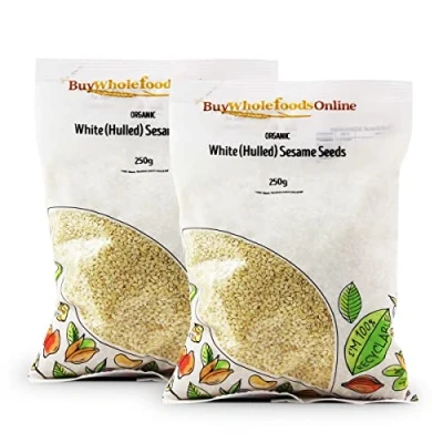 Image of Organic White (Hulled) Sesame Seeds 500g (BWFO)