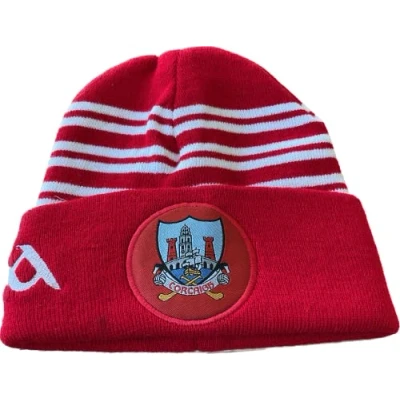 Image of CORK Official GAA All Ireland County red hoop style bronx hat very rare