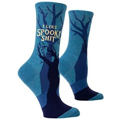 Image of Blue Q I Like Spooky Shit Socks
