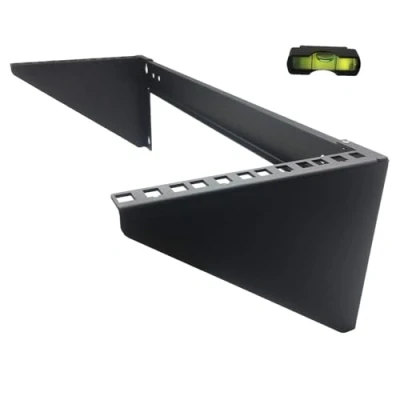 Image of JINGCHENGMEI 4U 125 lb Weight Capacity Heavy Duty 19 Inches Steel Vertical Patch Panel Mounting Bracket for Networking Equipment (MFT HVWRF3U)