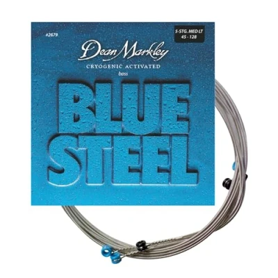 Image of Dean Markley 2679 (.045 .128) Blue Steel Bass ML 5 String