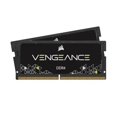 Image of Corsair Vengeance SODIMM 16GB (2x8GB) DDR4 2666MHz CL18 Memory for Laptop/Notebooks (Intel 6th Generation Intel Core i5 and i7 Processor Support) Black