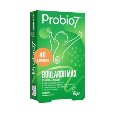 Image of Saccharomyces Boulardii 10 Billion CFU Probio7 Max Supports Digestive Health &amp; Immunity 40 Capsules