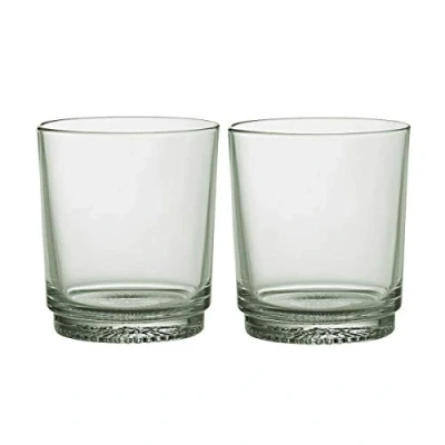Image of Villeroy &amp; Boch It’s My Match Mineral Water Glass Set, 2 pcs, Set of Extravagant Crystal Drinking Glasses in a Refreshing Shade Green, Dishwasher Safe, 380 ml